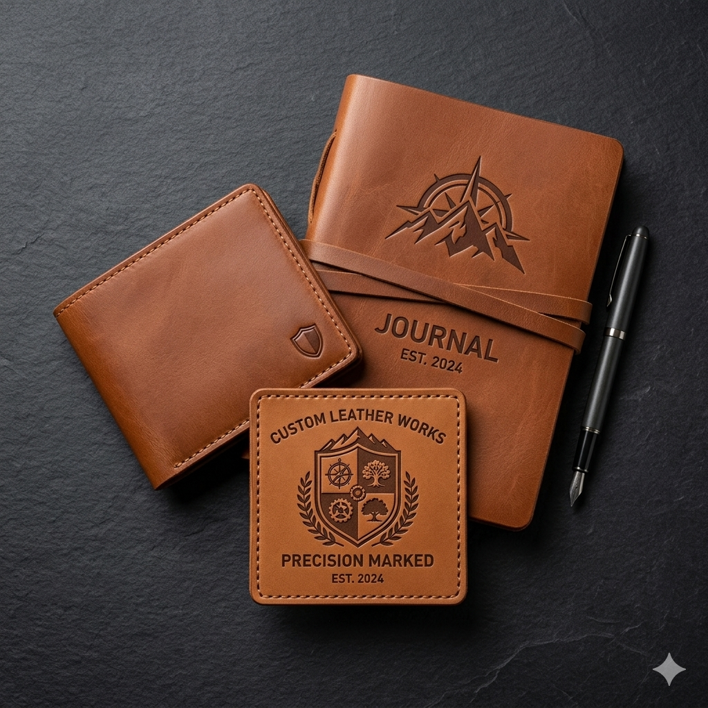 Leather engraving example